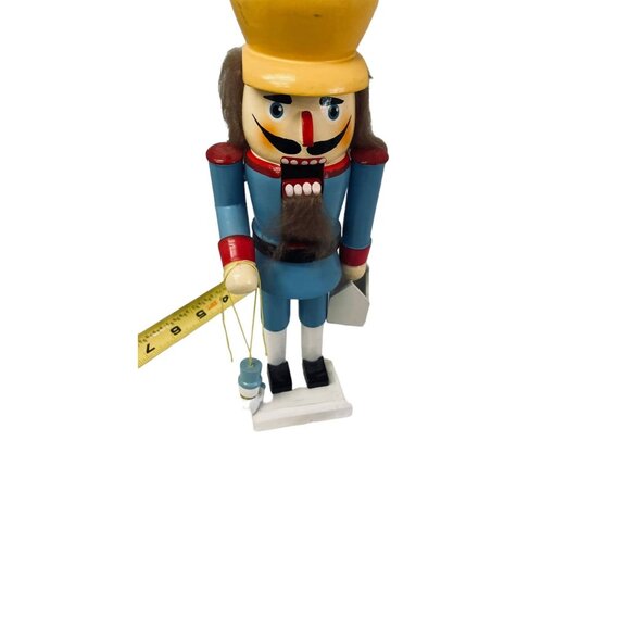 Nutcracker Soldier Christmas Decor Greenbrier Blue Red Yellow 4" x 11" - Picture 7 of 9